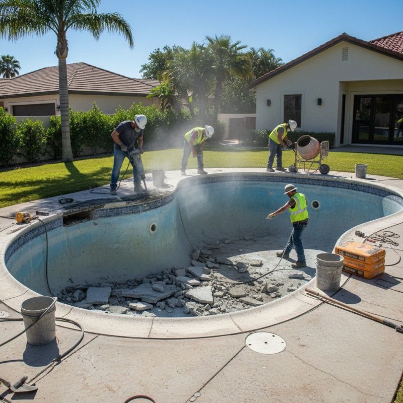 Concrete Pool Service detail
