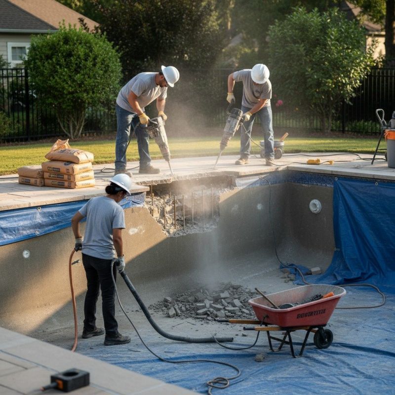 Concrete Pool Service detail