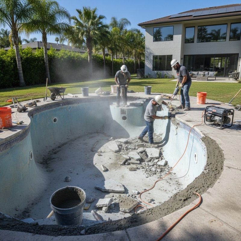 Concrete Pool Service detail