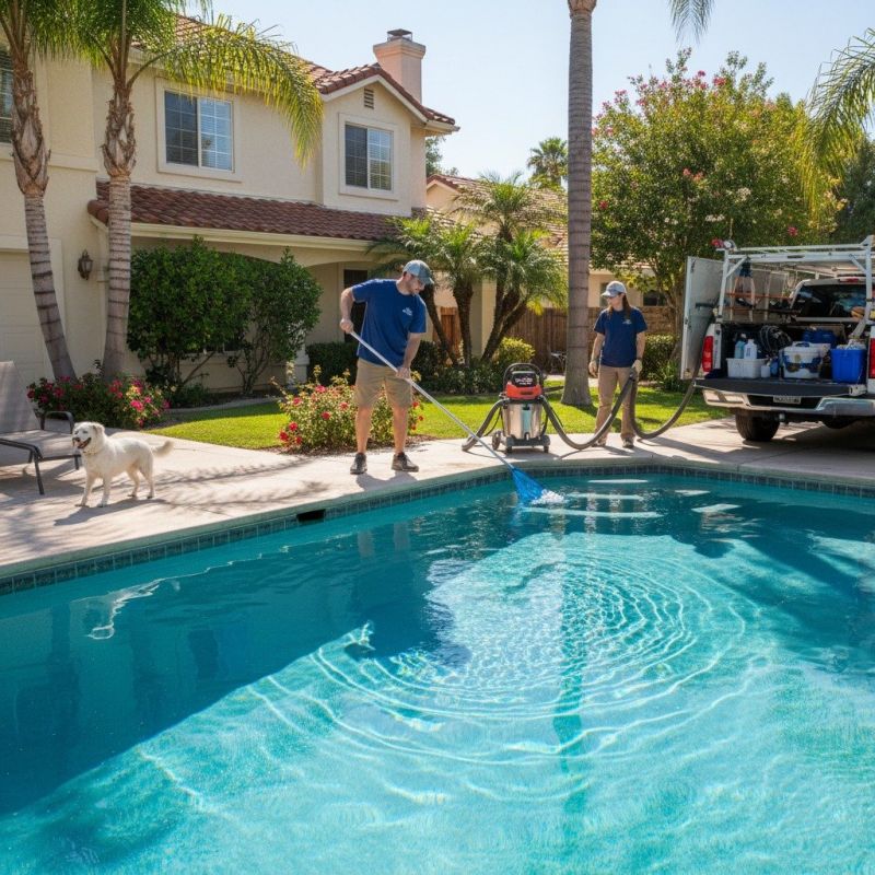 Local Concrete Pool Service pros at work